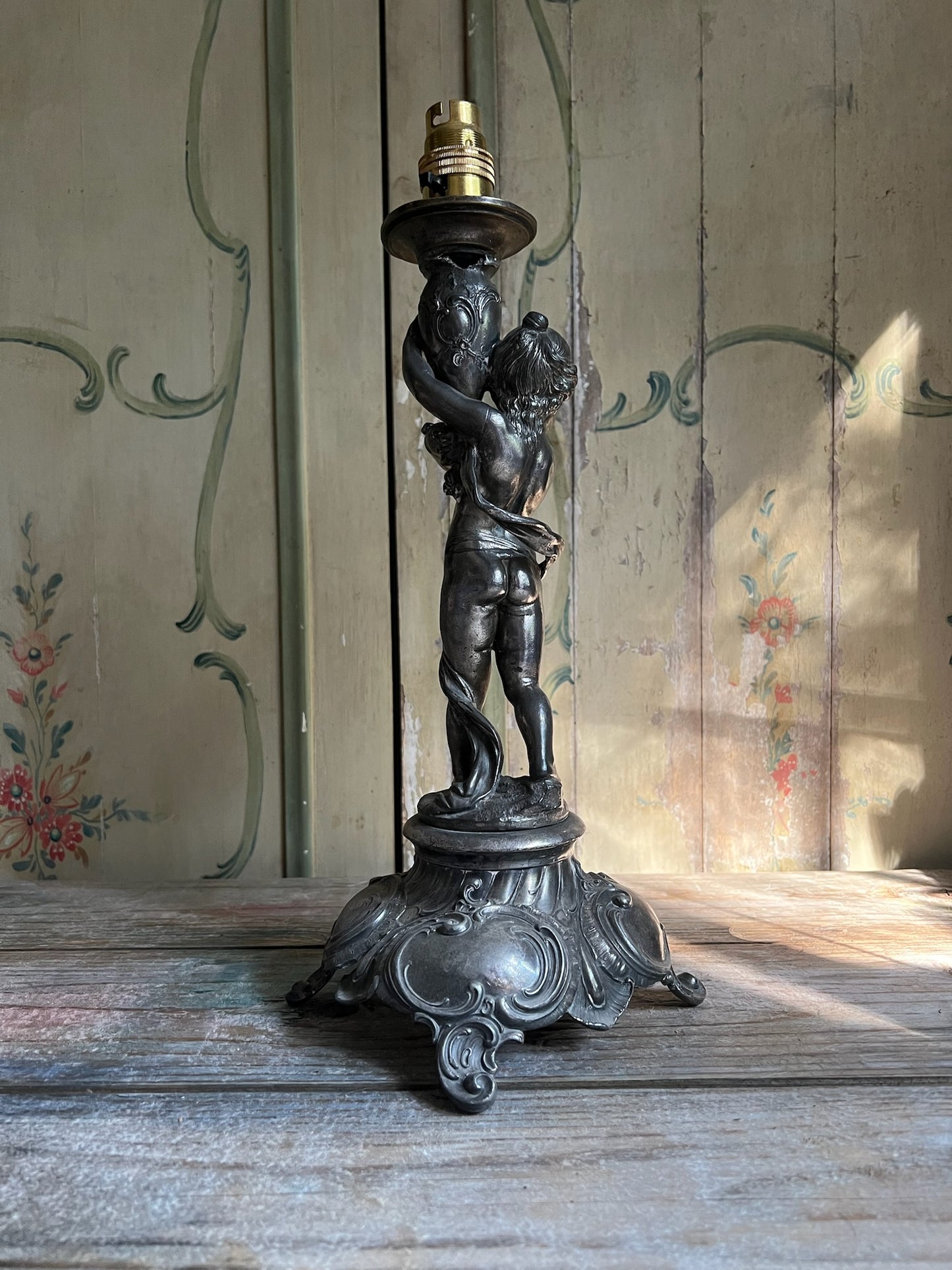 Spelter Lamp Base