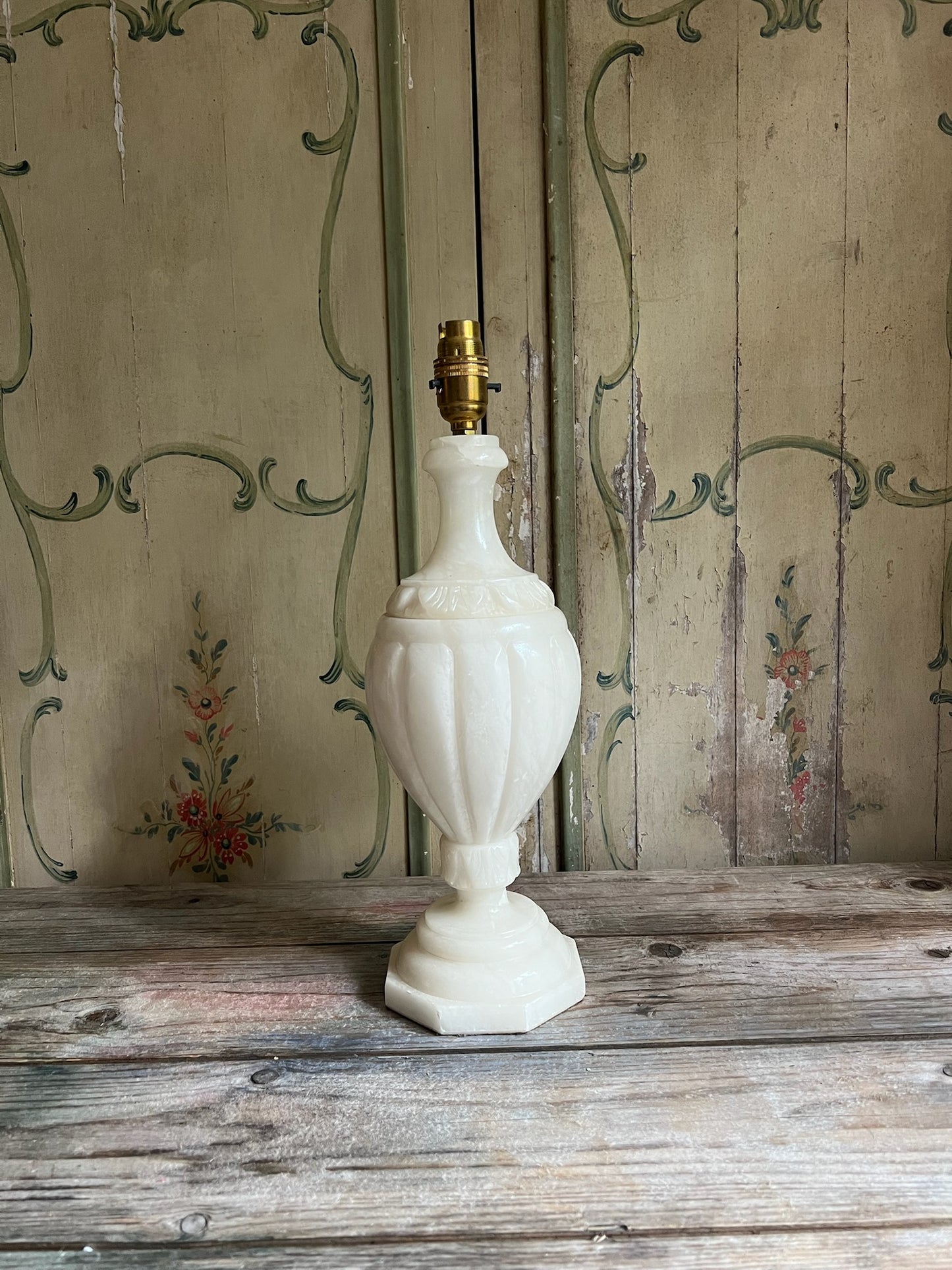 Large 20th Century Alabaster Lamp