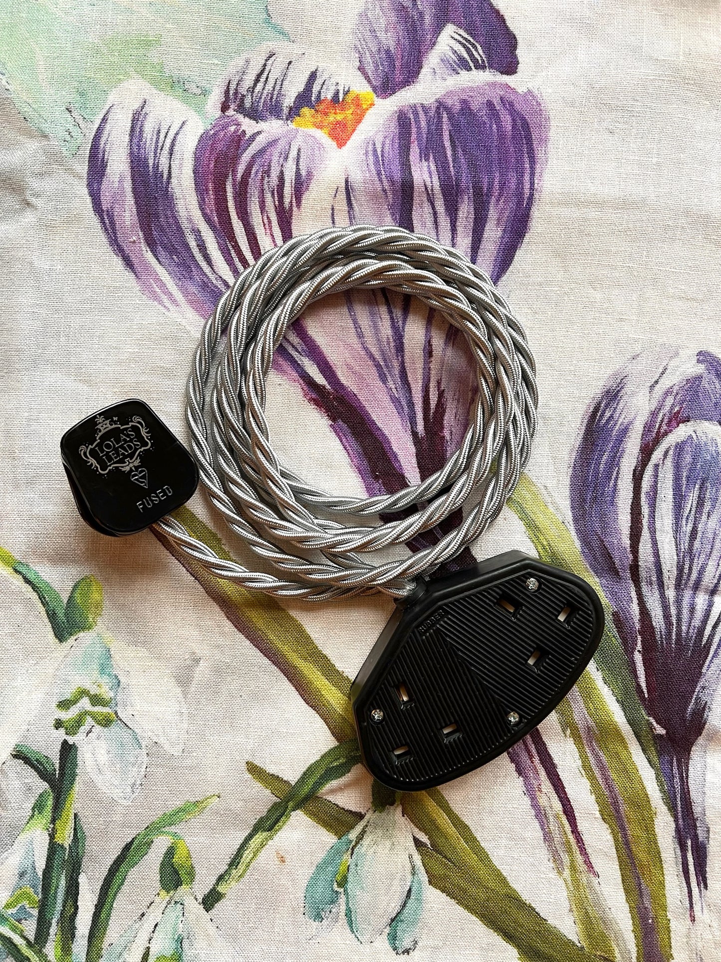 Dove - Lola's Leads Fabric Extension Cable