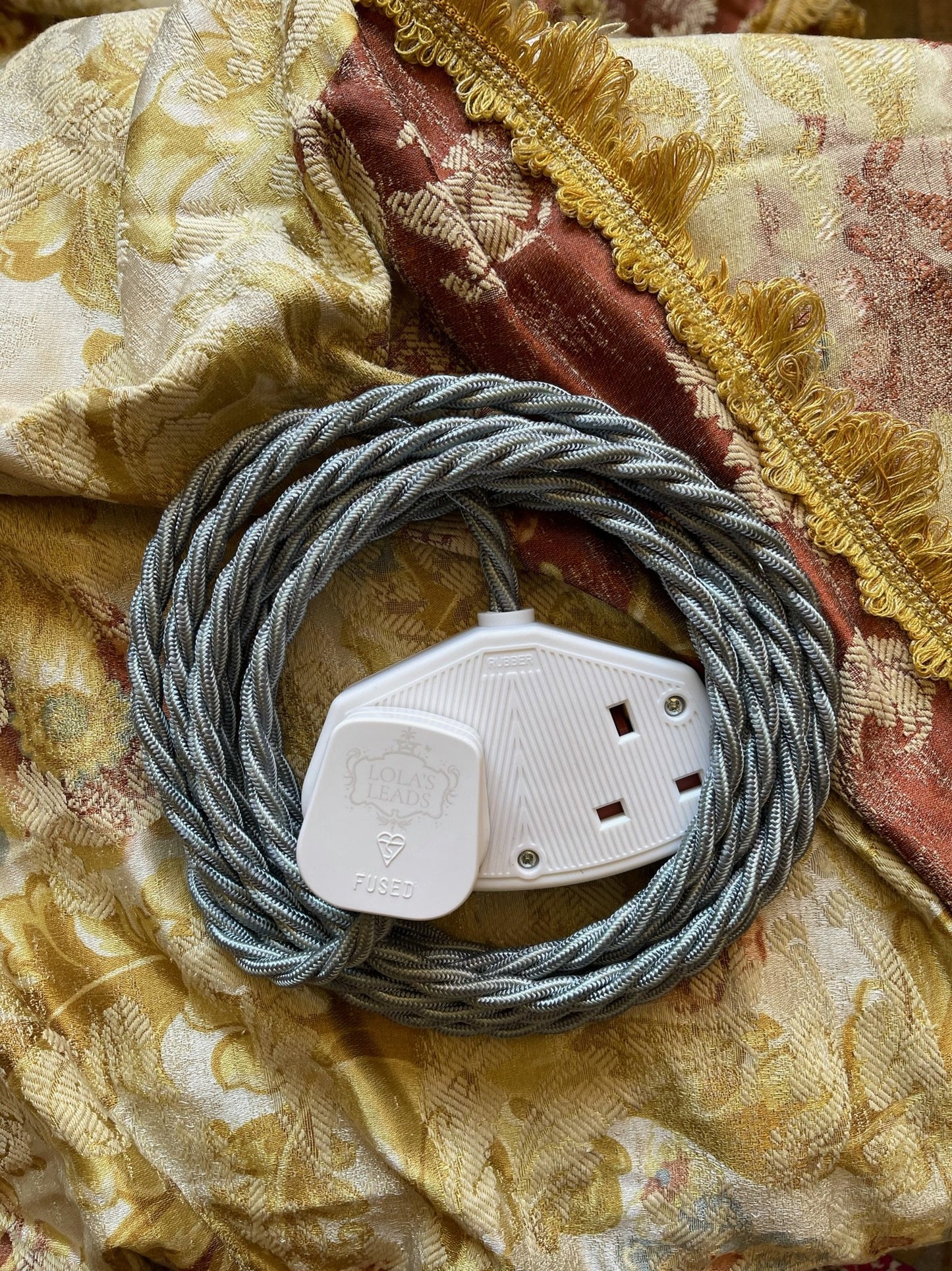 Lola's Leads - Antique Green + White 2 & 3m