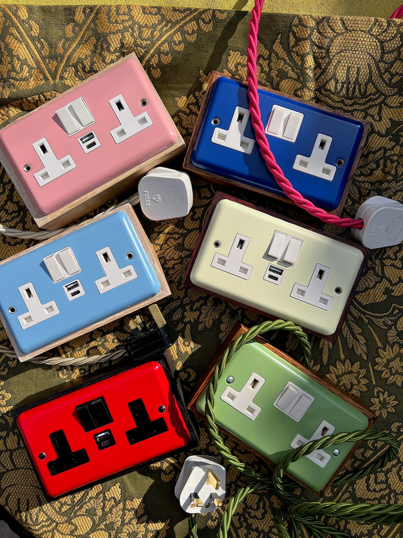 13amp Wooden Extension Leads