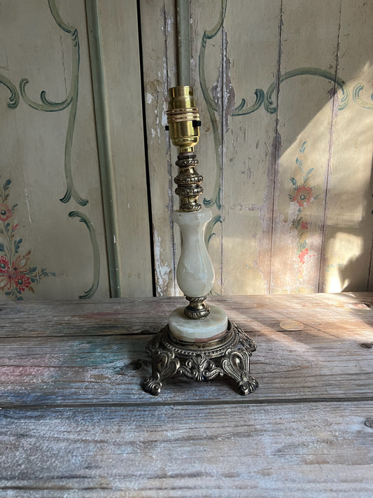 Onyx & Brass Lamp Base