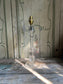 Victorian Cut Glass Candlestick Lamp Base