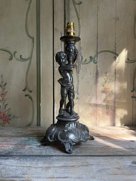 Spelter Lamp Base