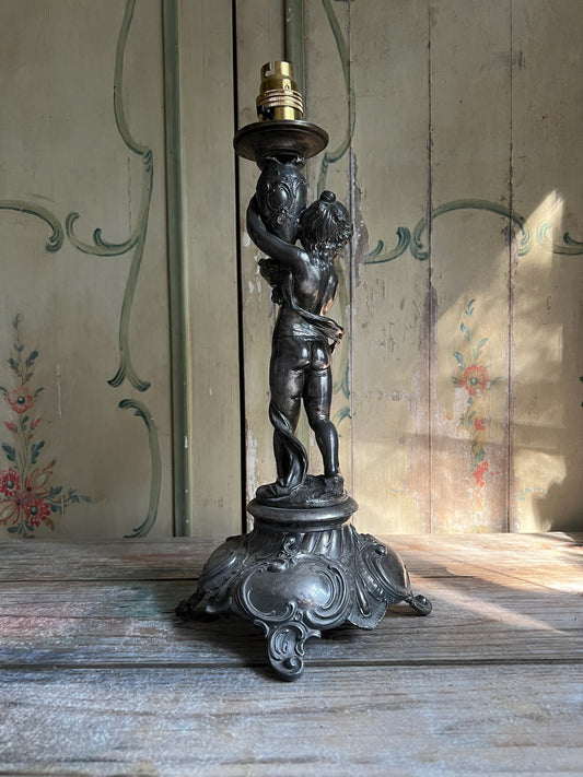 Spelter Lamp Base