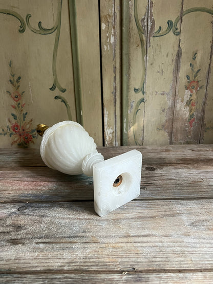 Intricate 20th Century Alabaster Lamp 