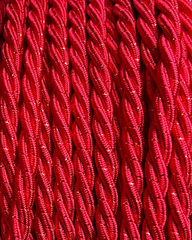 Gilded Crimson - Lola's Leads Fabric Extension Cable