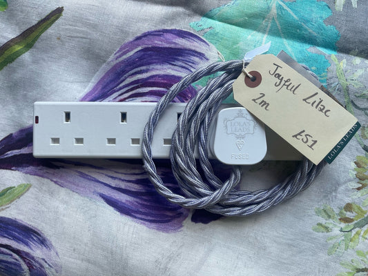 Lolas Lead's - Joyful Lilac + White 2m | 4 Gang
