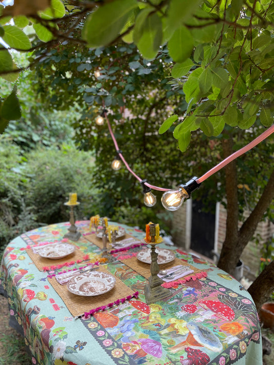 Festoon lighting by Lolapalooza