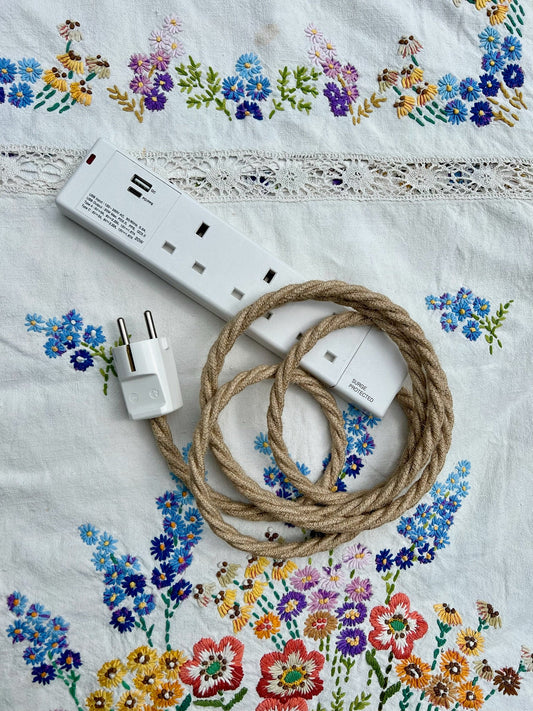 Lola's Leads EU Travel Adaptor in White USB 3 Sockets