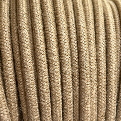 Jute Round - Lola's Leads Fabric Extension Cable
