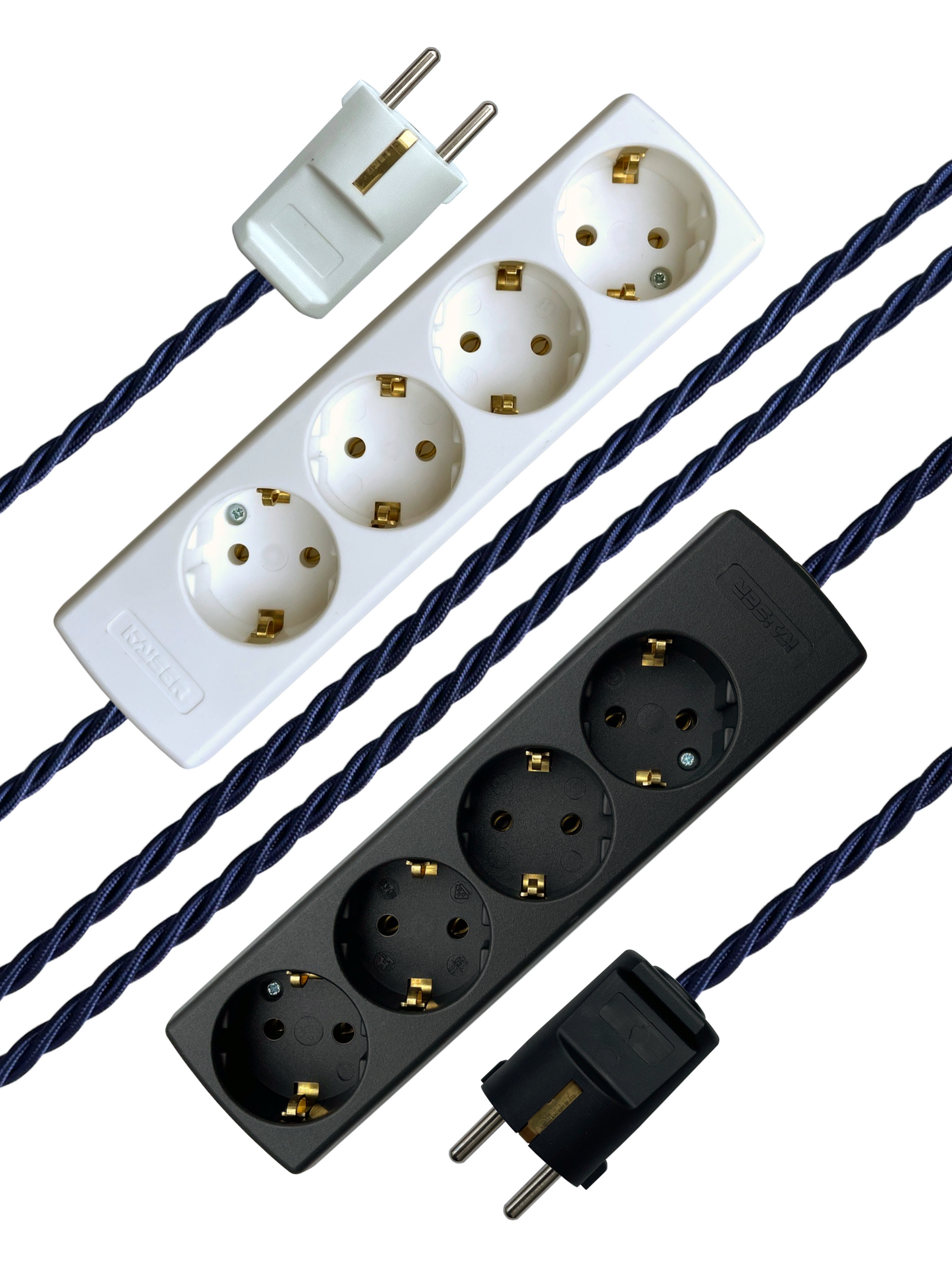 Indigo - Lola's Leads EU Fabric Extension Cable