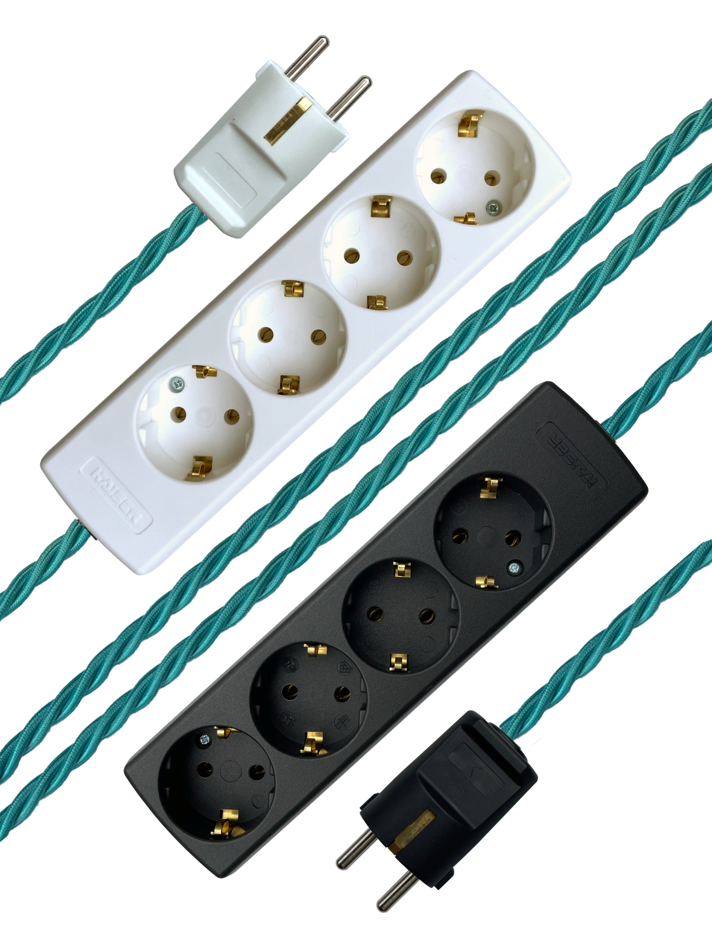 Lagoon - Lola's Leads EU Fabric Extension Cable