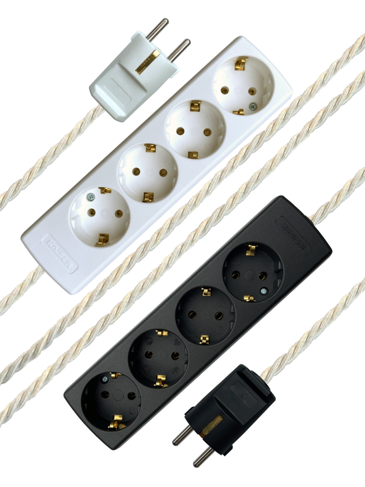 Milk - Lola's Leads EU Fabric Extension Cable