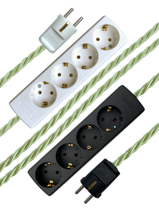 Pistachio - Lola's Leads EU Fabric Extension Cable