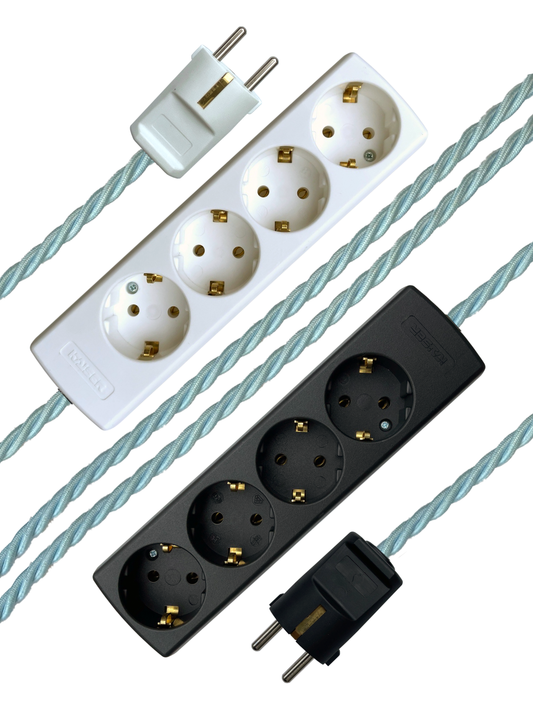 Powder Blue - Lola's Leads EU Fabric Extension Cable