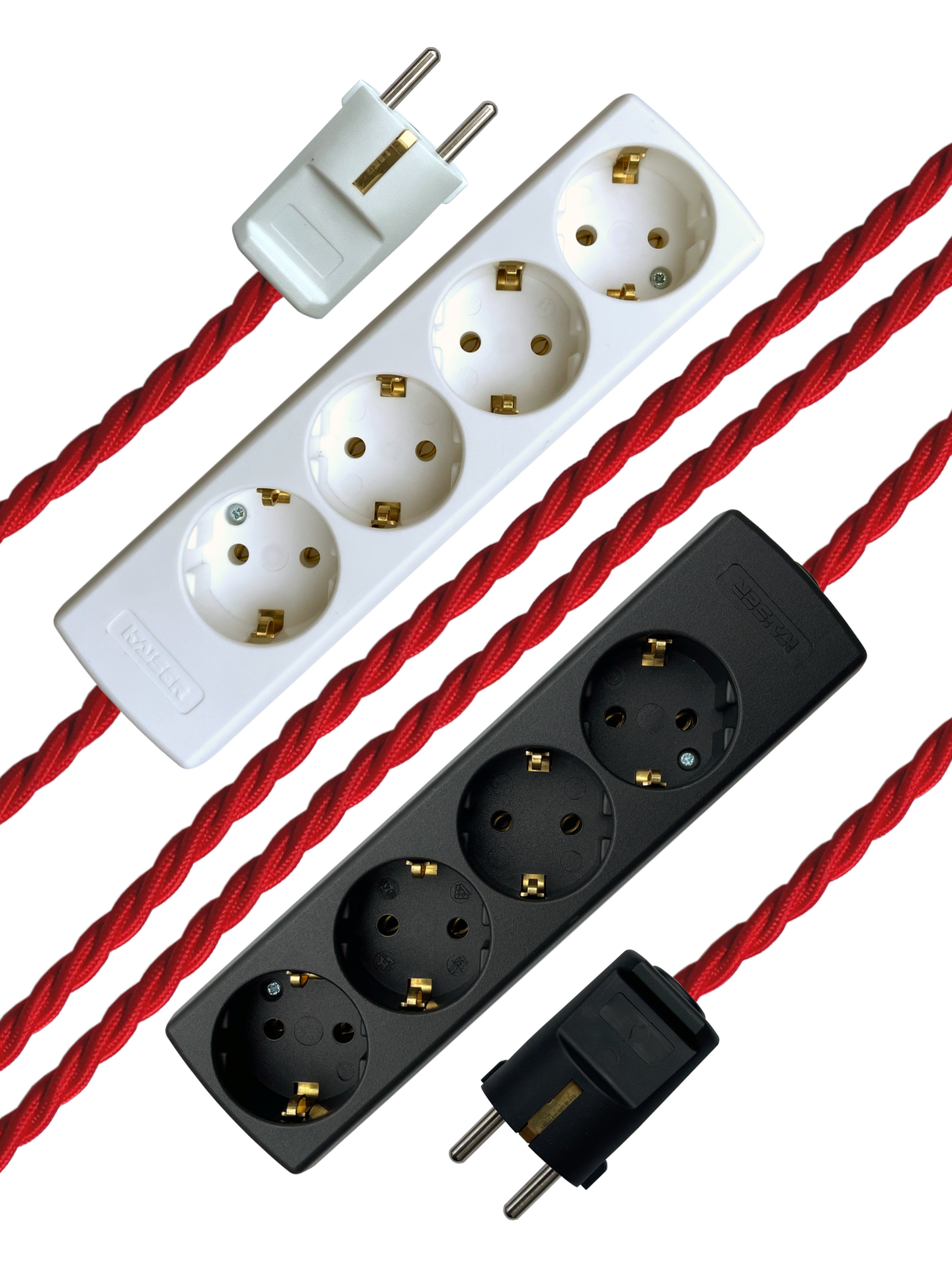 Scarlet - Lola's Leads EU Fabric Extension Cable