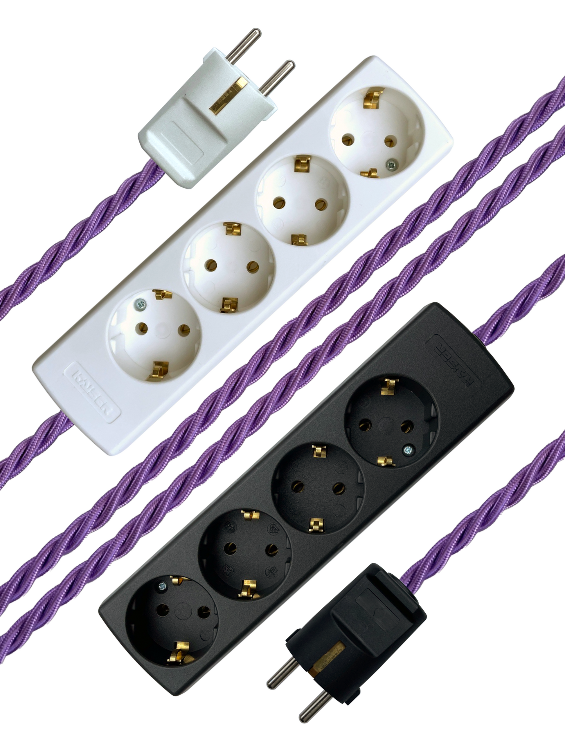 Violet - Lola's Leads EU Fabric Extension Cable