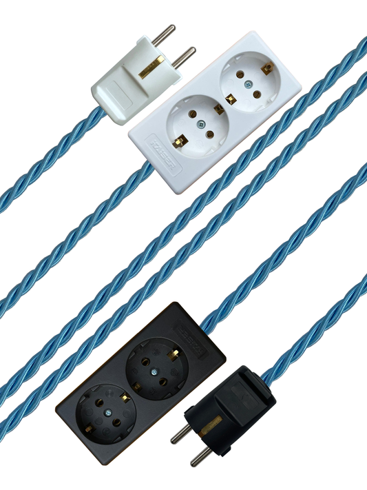 Azure - Lola's Leads EU Fabric Extension Cable