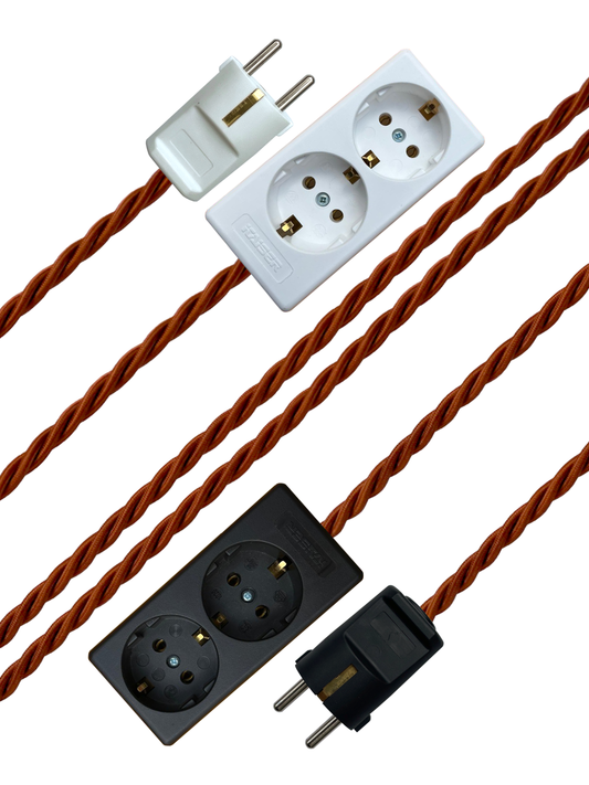 Cinnamon - Lola's Leads EU Fabric Extension Cable