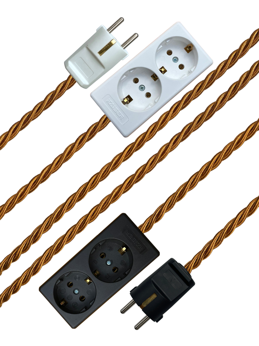 Dijon - Lola's Leads EU Fabric Extension Cable