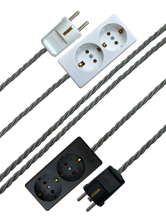 Dove - Lola's Leads EU Fabric Extension Cable