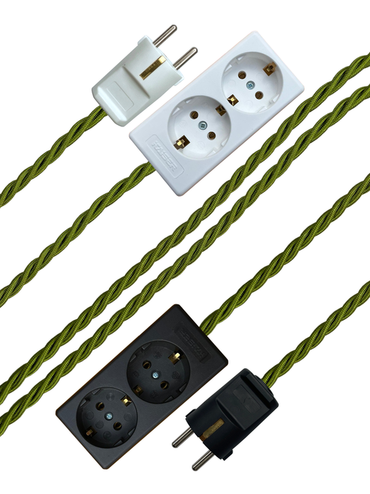 Dragon - Lola's Leads EU Fabric Extension Cable