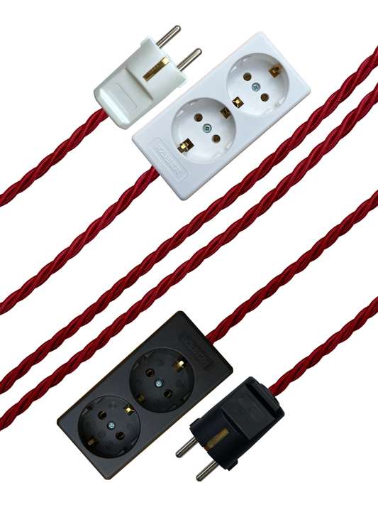Garnet - Lola's Leads EU Fabric Extension Cable