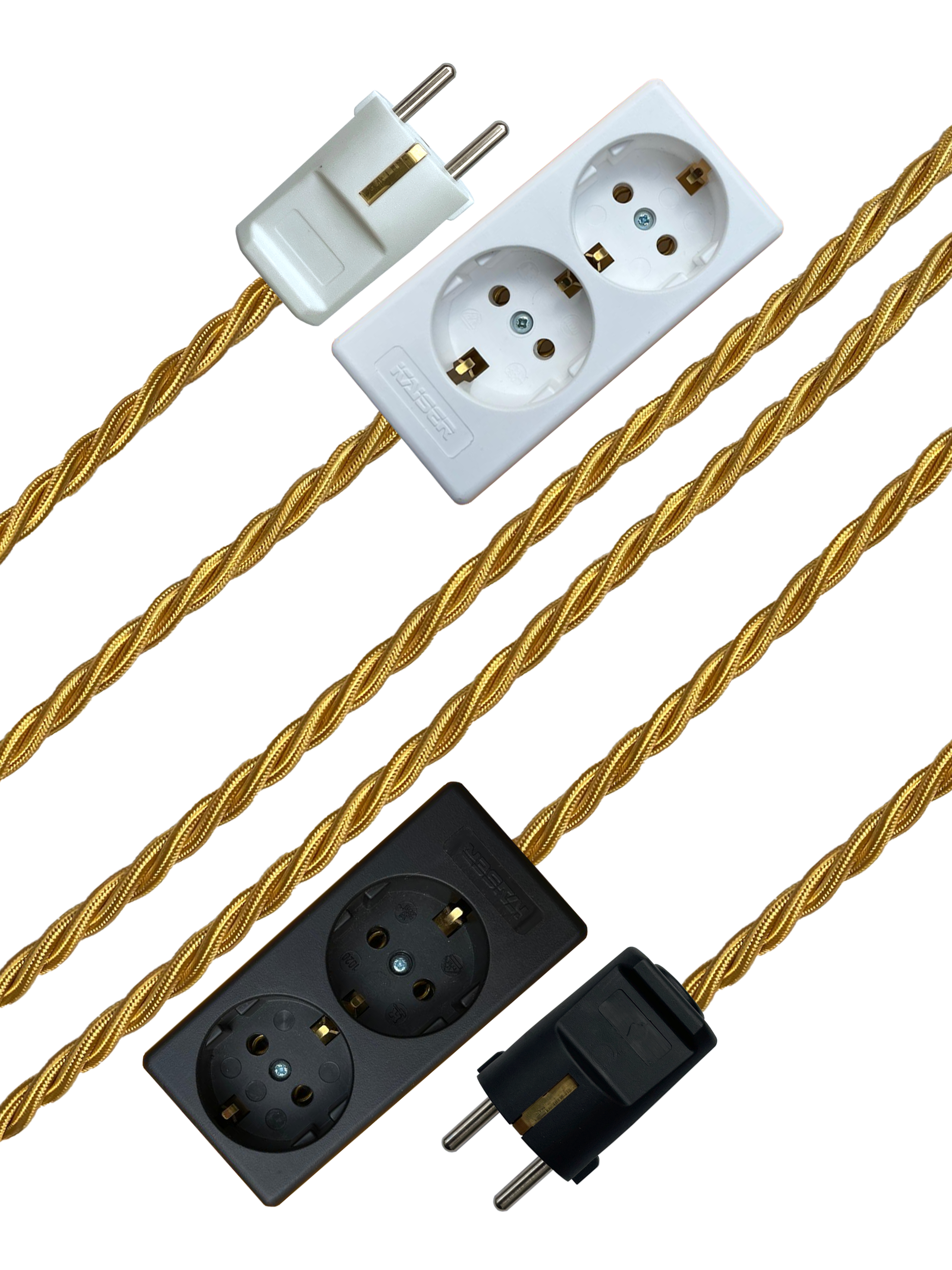 Honey - Lola's Leads EU Fabric Extension Cable
