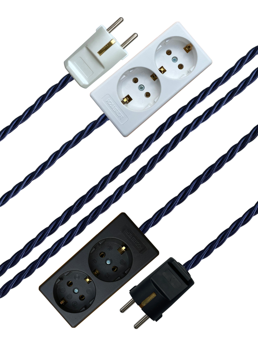 Indigo - Lola's Leads EU Fabric Extension Cable
