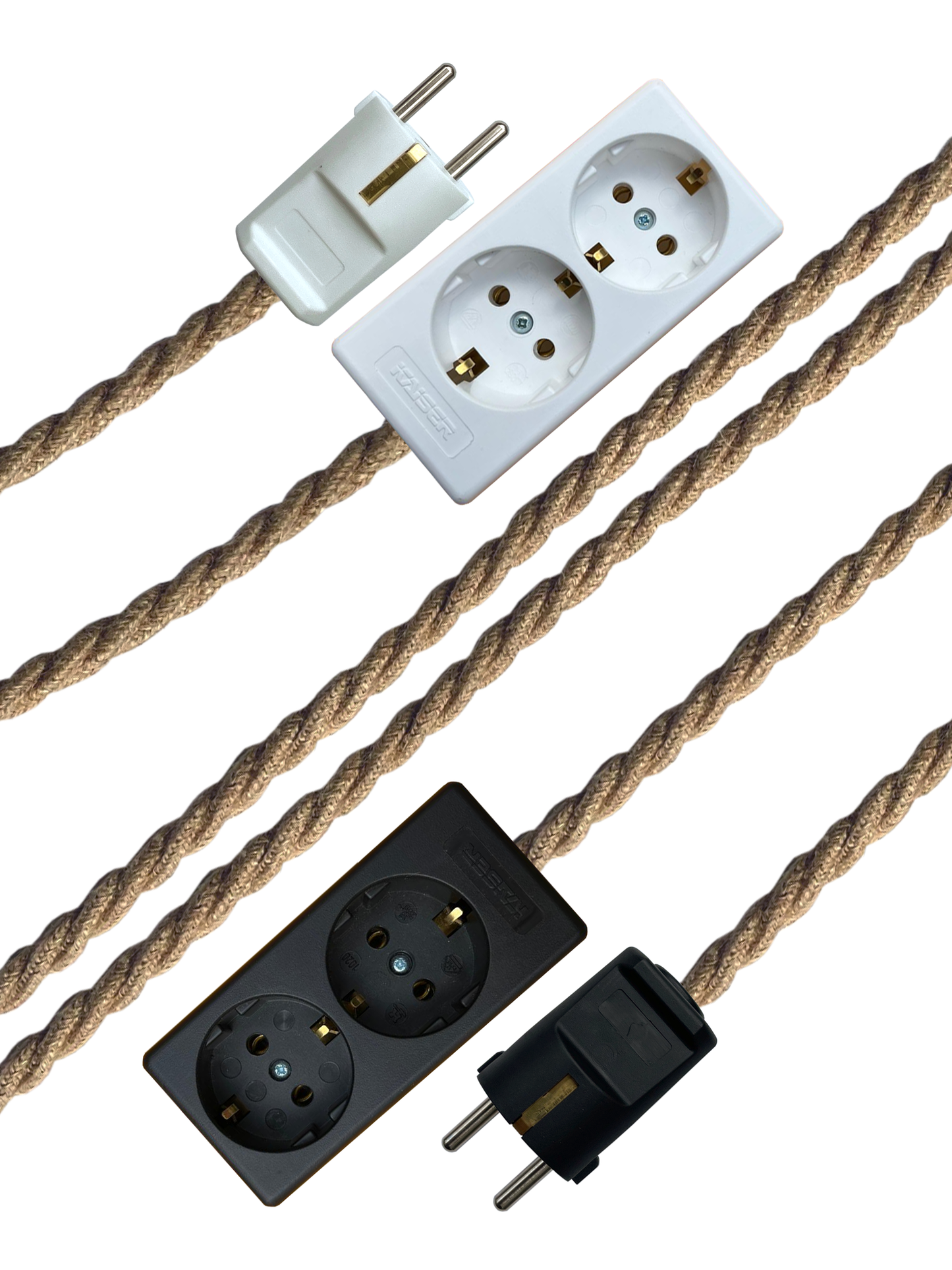 Jute - Lola's Leads EU Fabric Extension Cable