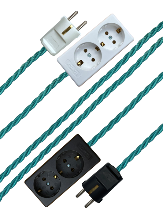Lagoon - Lola's Leads EU Fabric Extension Cable