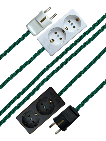 Malachite - Lola's Leads EU Fabric Extension Cable