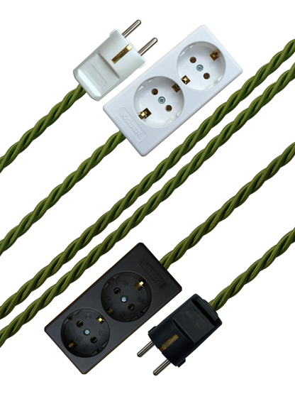 Pesto - Lola's Leads EU Fabric Extension Cable