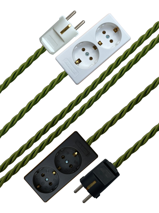 Pesto - Lola's Leads EU Fabric Extension Cable