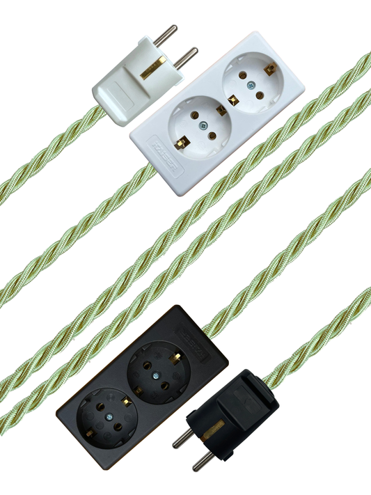 Pistachio - Lola's Leads EU Fabric Extension Cable