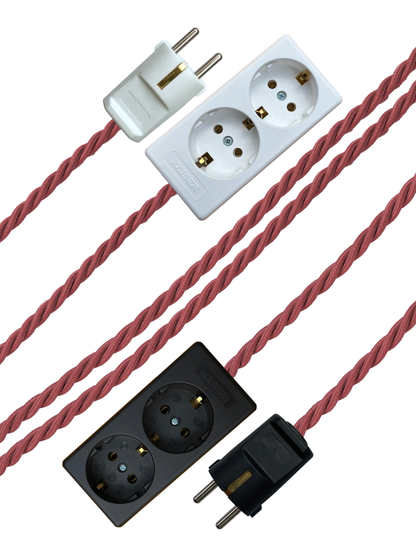 Pompadour - Lola's Leads EU Fabric Extension Cable