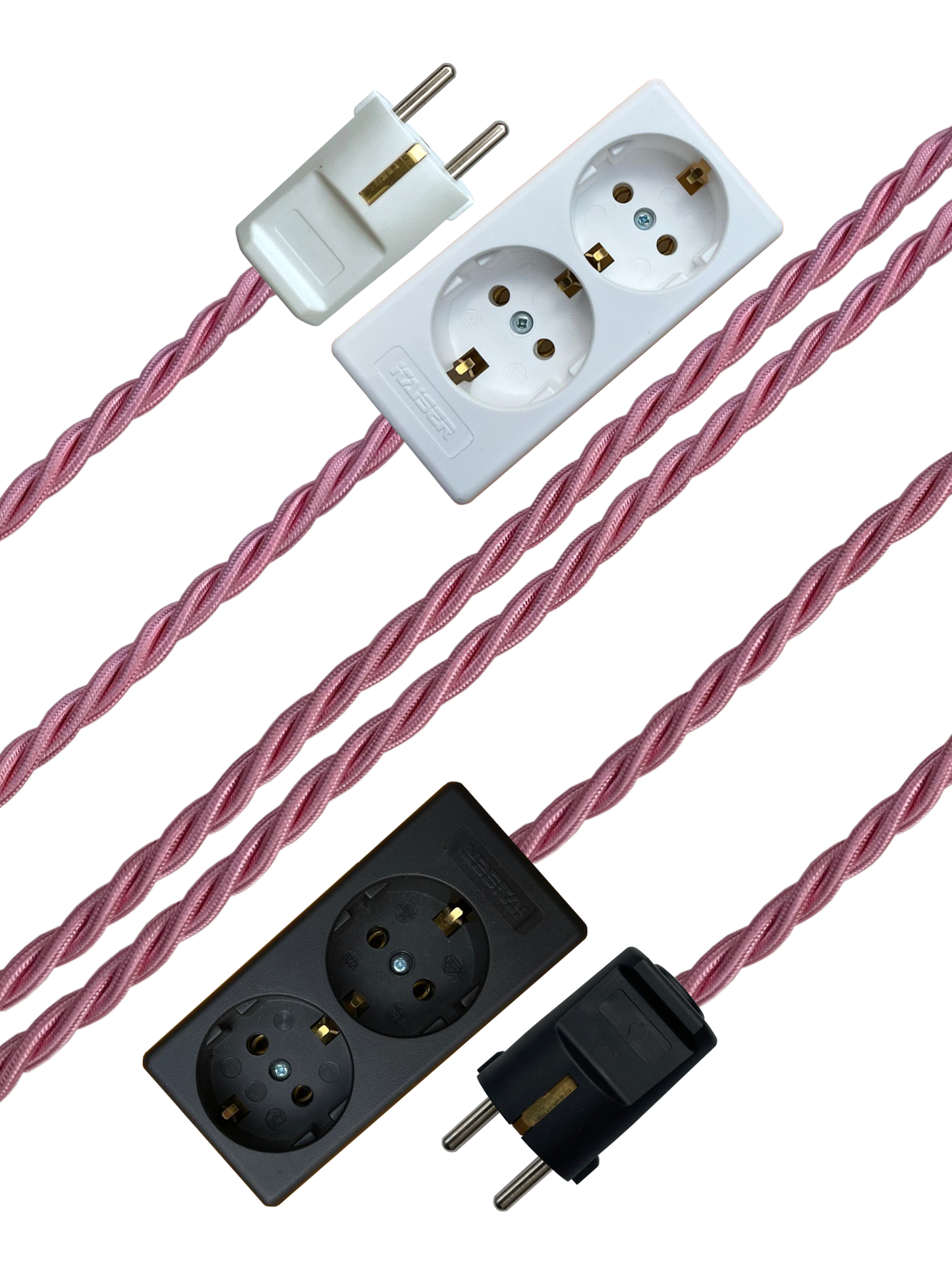 Shrimp - Lola's Leads EU Fabric Extension Cable