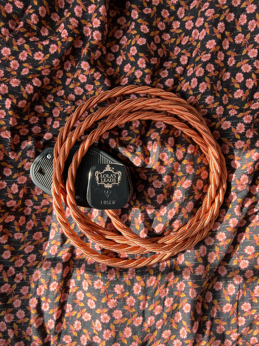 Copper - Lola's Leads Fabric Extension Cable