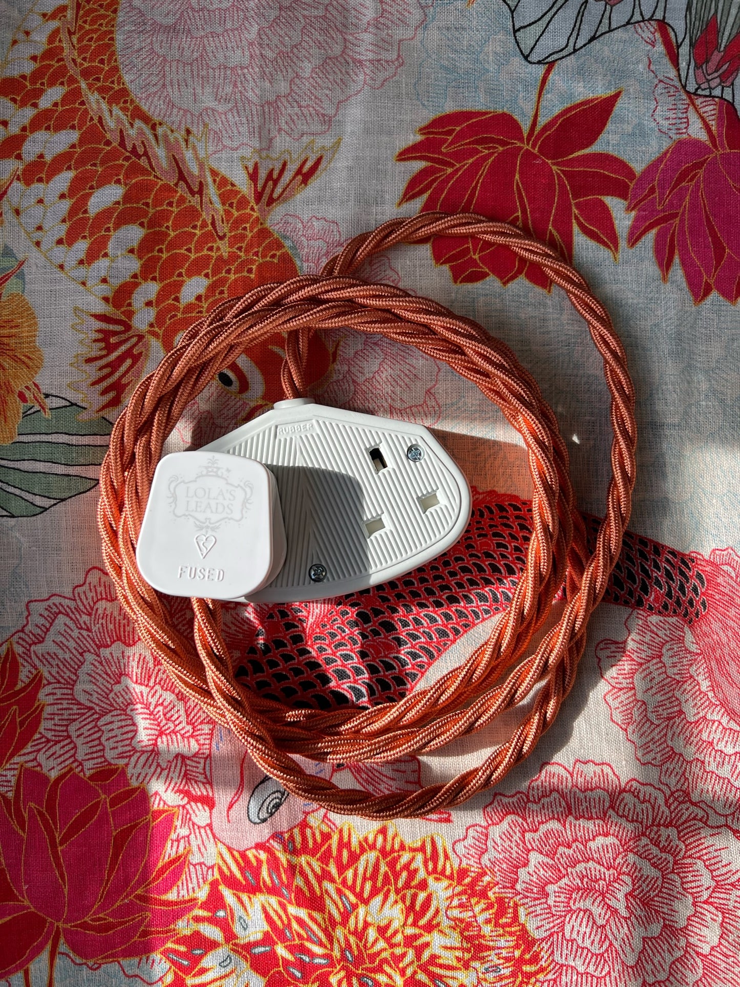 Copper - Lola's Leads Fabric Extension Cable