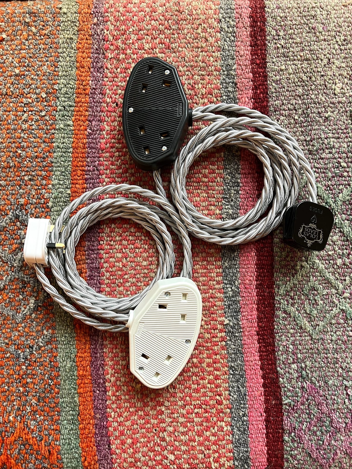 Dove - Lola's Leads Fabric Extension Cable
