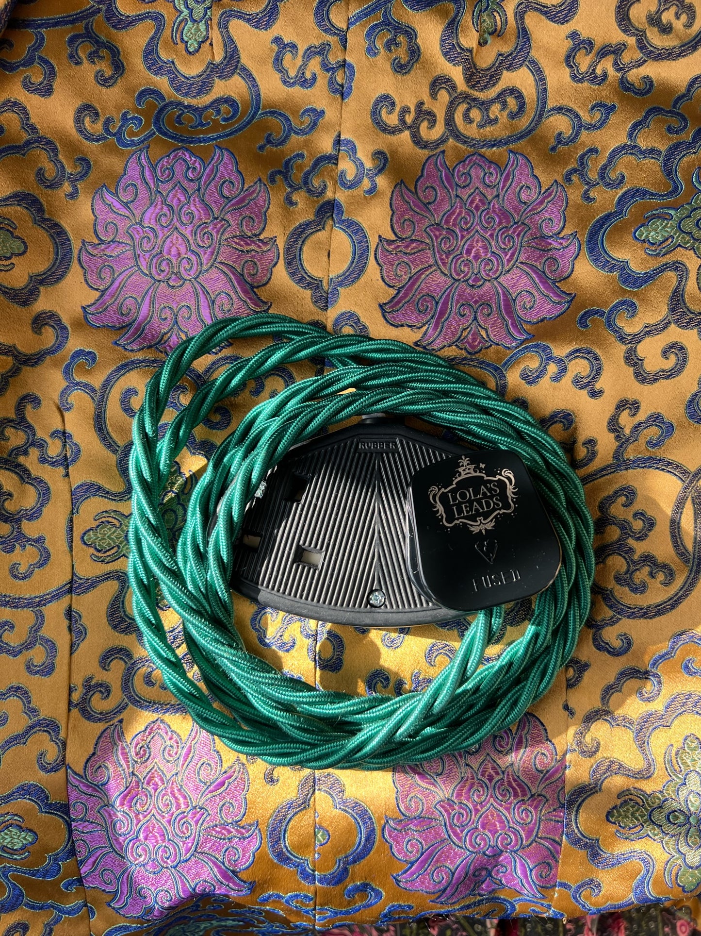 Malachite - Lola's Leads Fabric Extension Cable