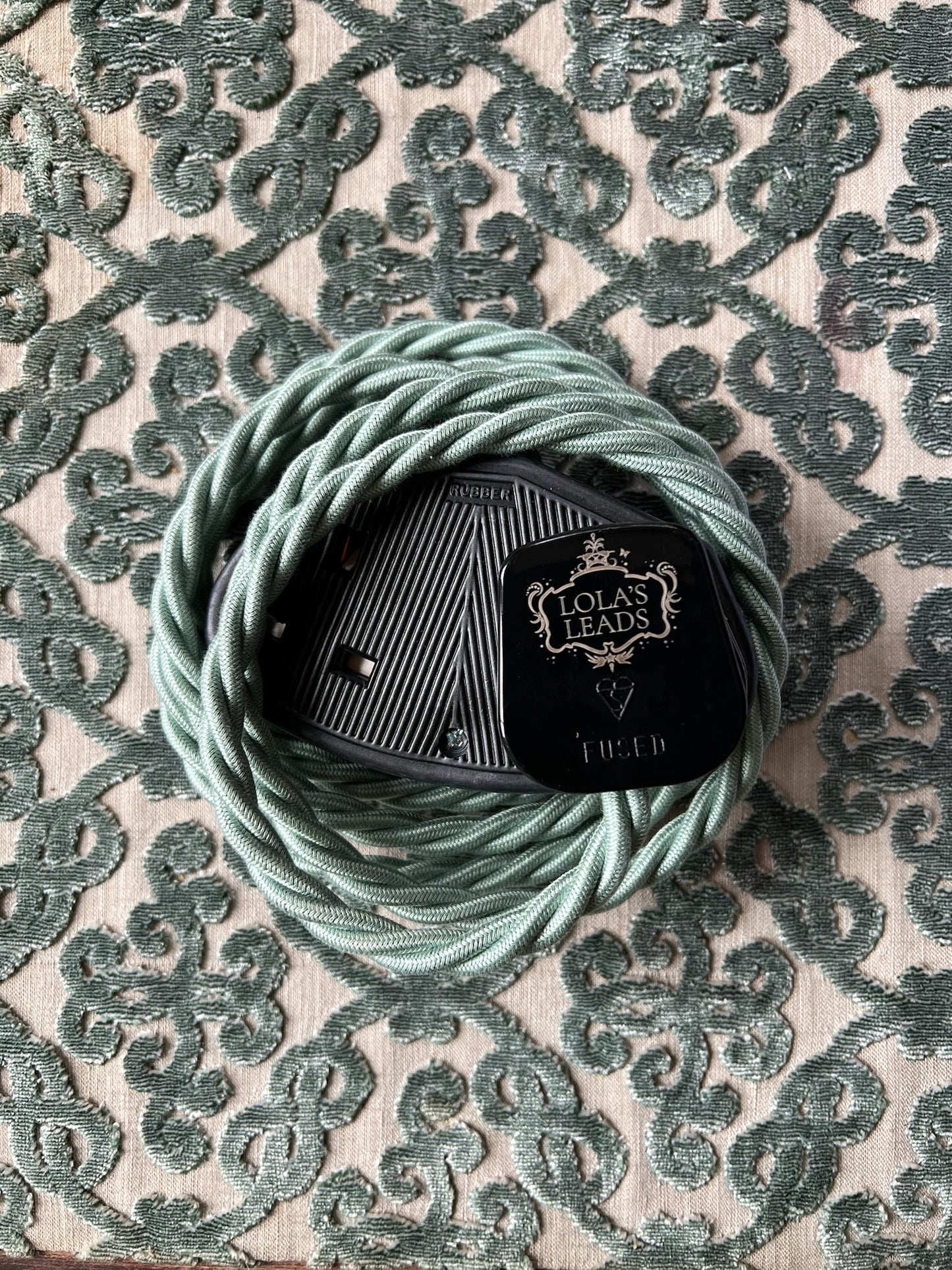 Moon Moth - Lola's Leads Fabric Extension Cable