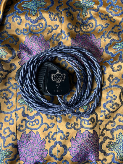 Slate - Lola's Leads Fabric Extension Cable