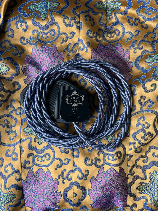 Slate - Lola's Leads Fabric Extension Cable