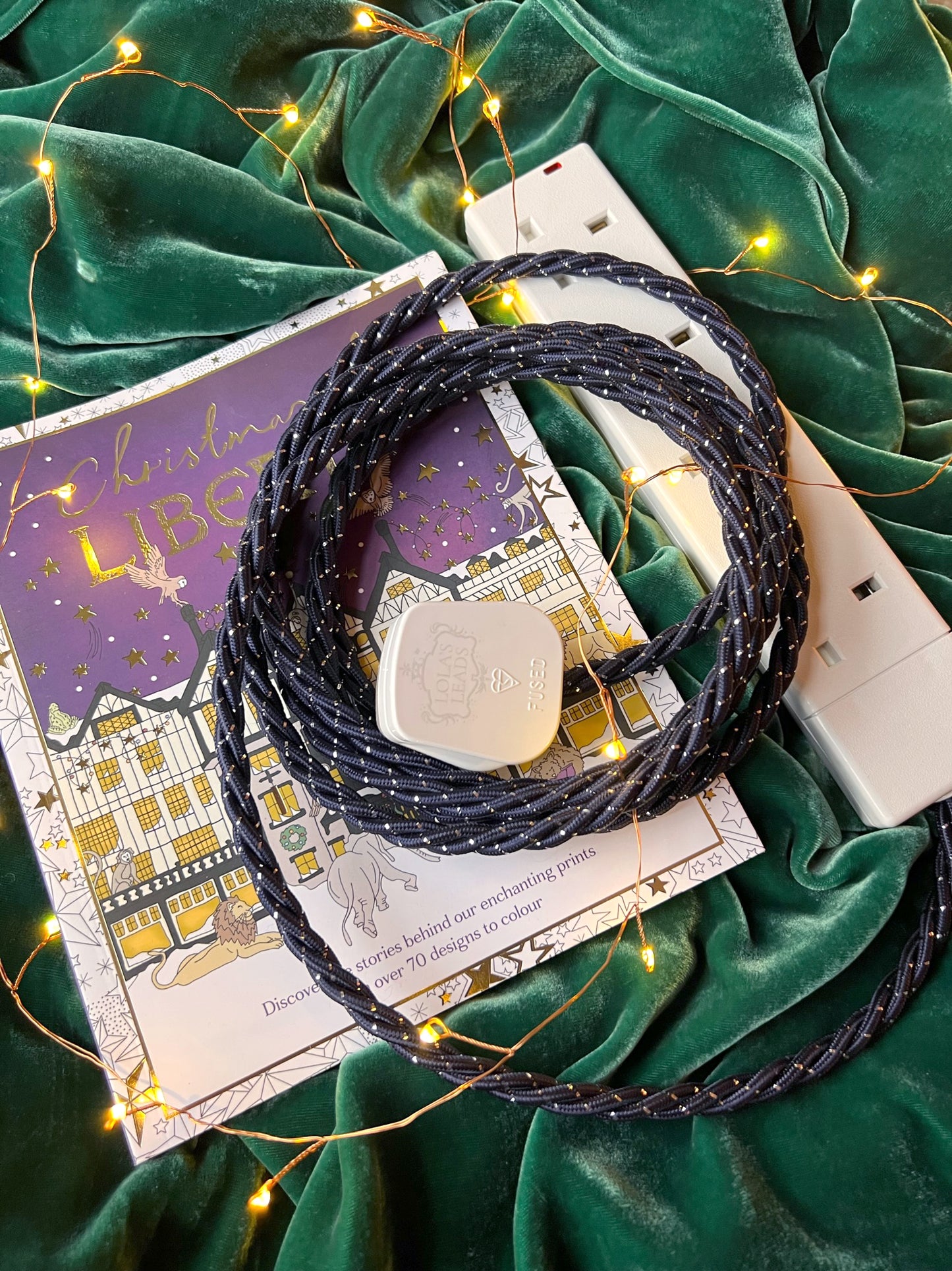 Starry Night - Lola's Leads Fabric Extension Cable