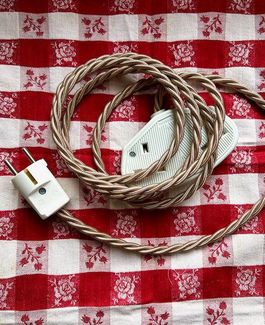 European Travel Adapter in White 2 Sockets