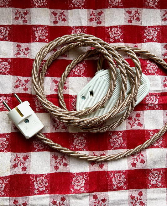 EU Travel Adaptor in White 2 Sockets