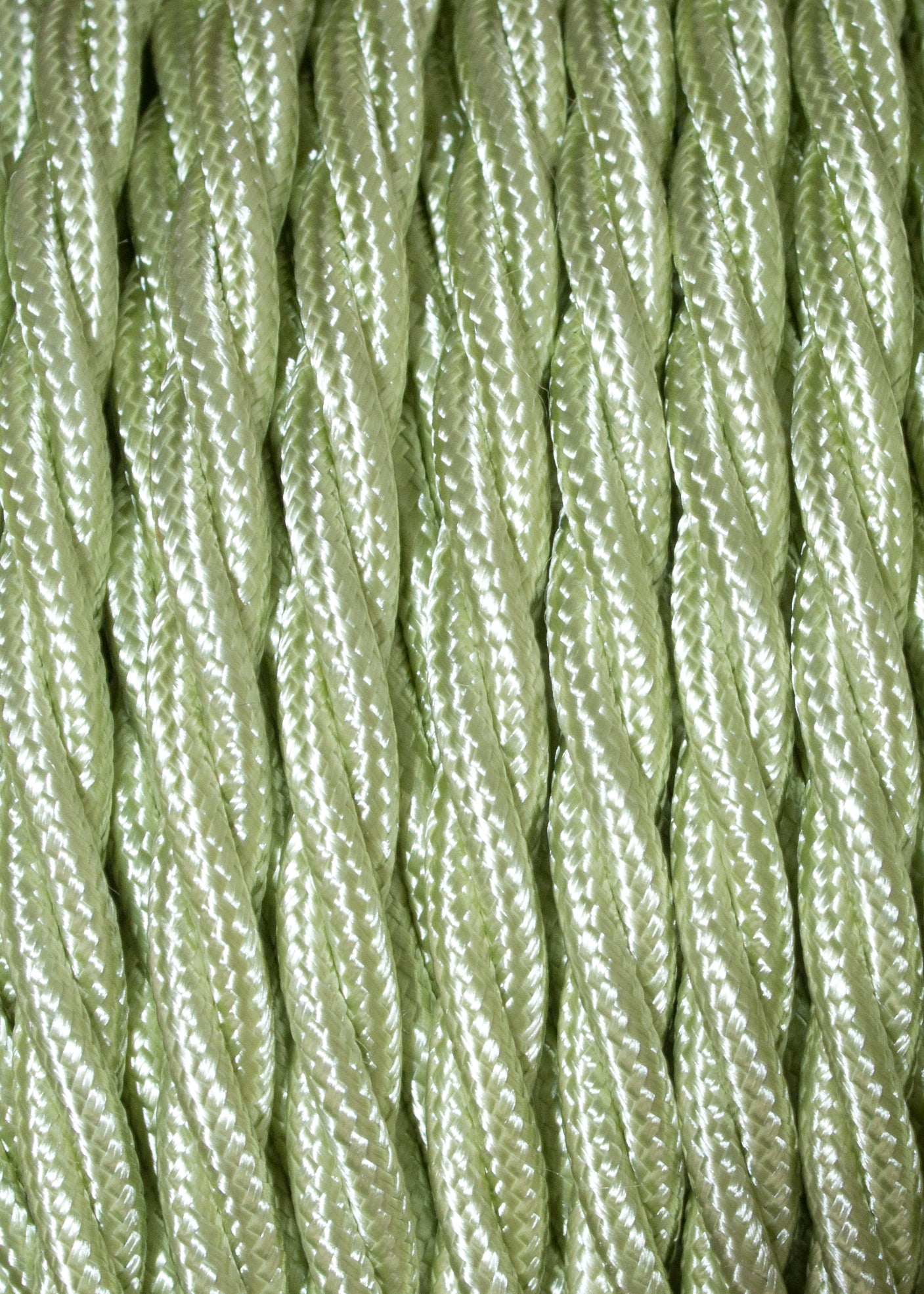 Lola's Leads Fabric Extension Lead in Pistachio 1m-50m 2-6 Gang
