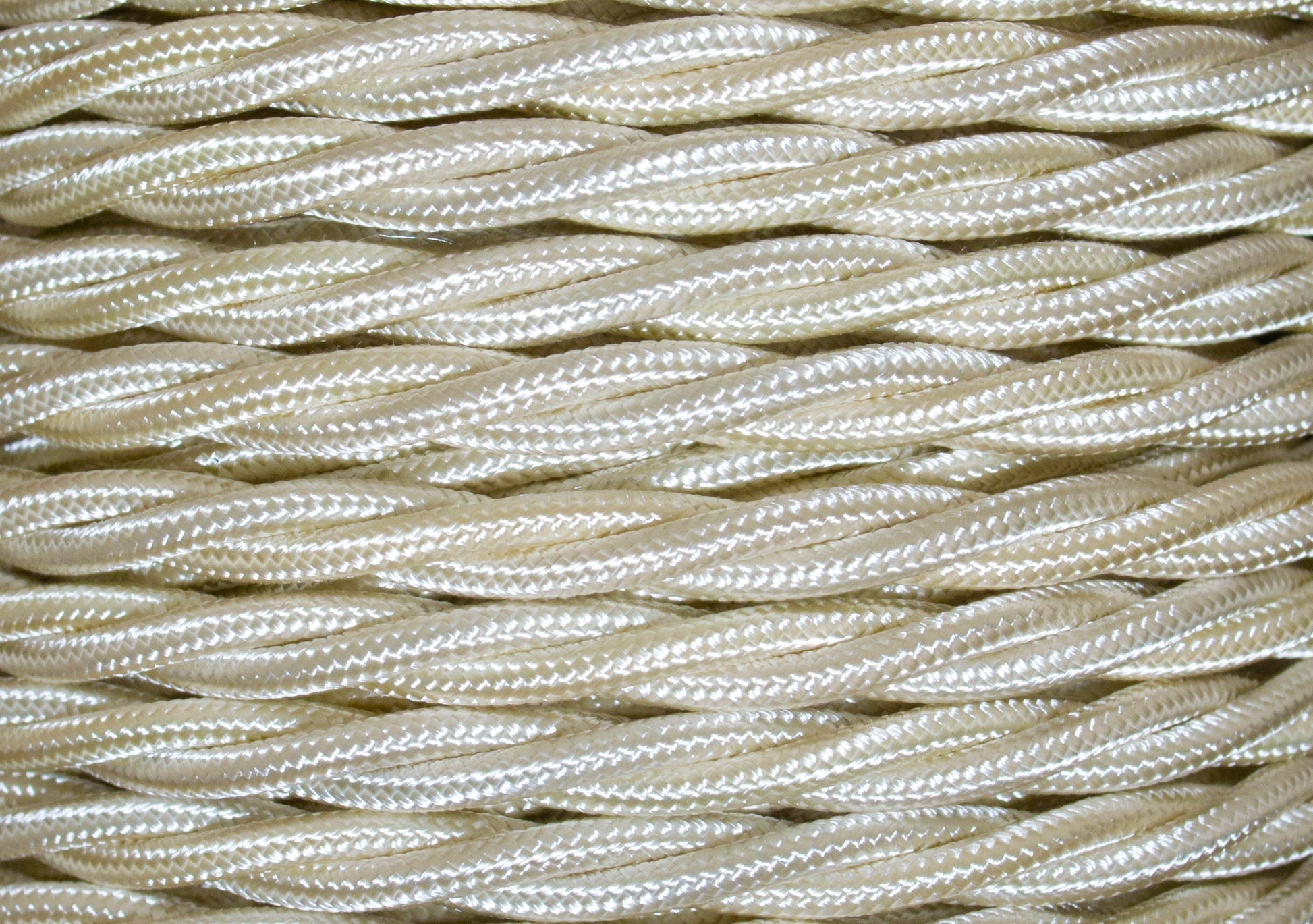 Clotted Cream Twisted Lighting Cable 